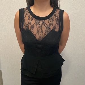Sandro Lace Sleeveless Top - Size 2